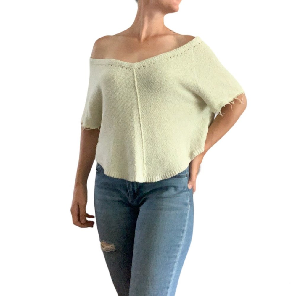 Free People Short Sleeve Sweater